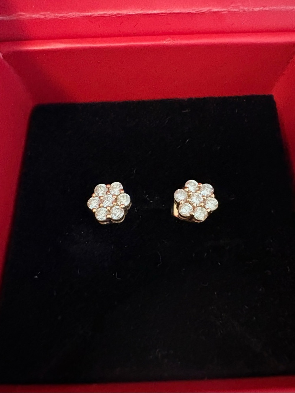 Cluster Diamond Earrings